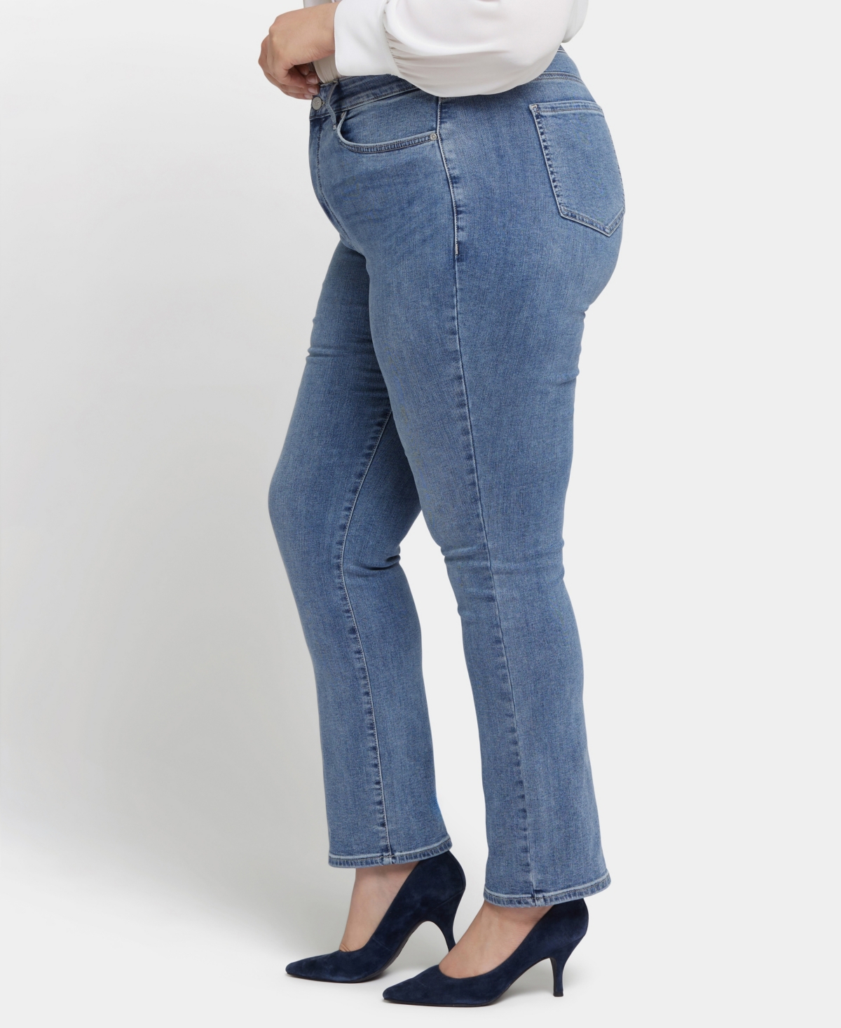 Nydj Plus Size High Rise Marilyn Straight Jeans In Hayden Valley