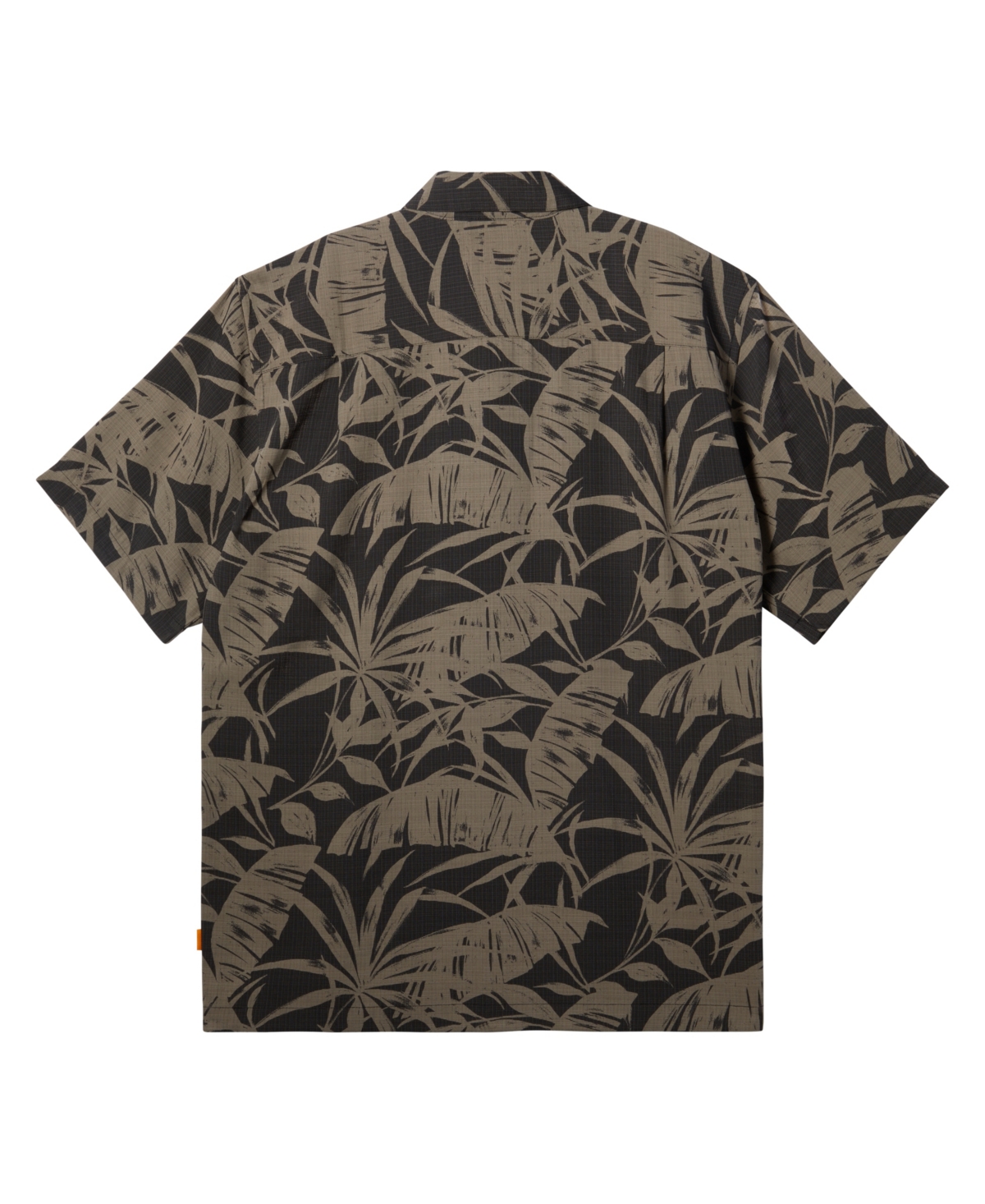 Quiksilver Waterman Men's Nature Made Short Sleeve Shirt - Mercury Sherpa- Black