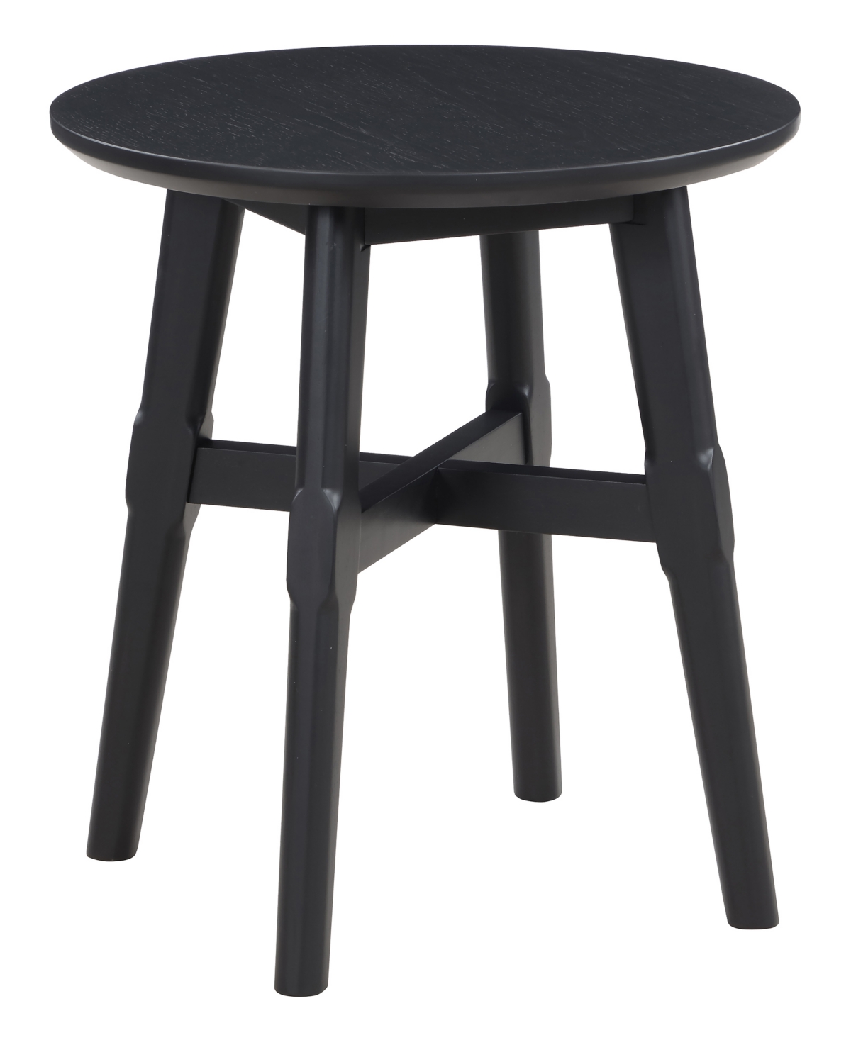 Macy's Oslo 22" Wood End Table In Black