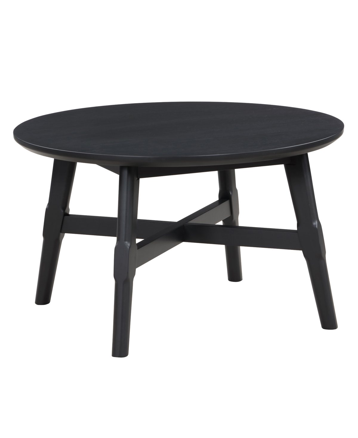 Macy's Oslo 32" Wood Cocktail Table In Black