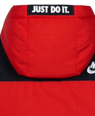 Boys 4-7 Outdoor Woven Hooded Color Blocked Jacket