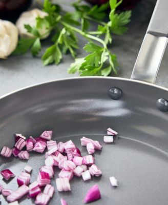 X Bobby Flay Nonstick Stainless Steel 12" Frypan with Lid