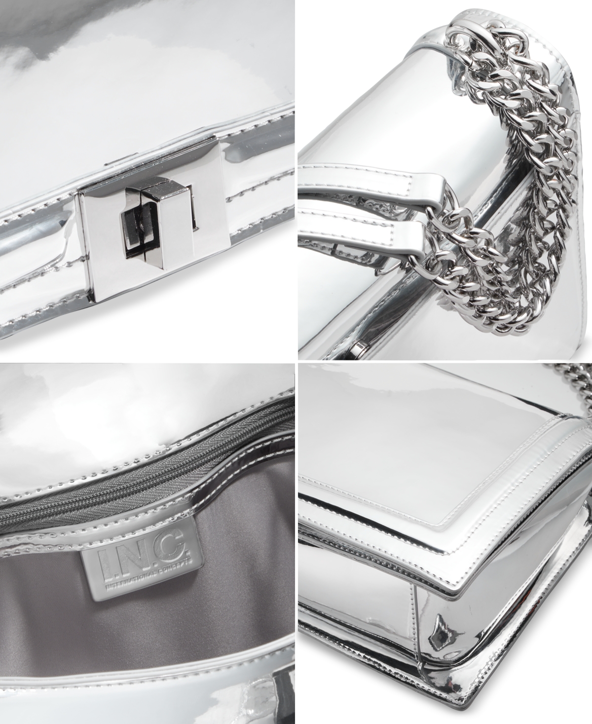 I.n.c. International Concepts Ajae Flap Metallic Specchio Shoulder Bag, Created for Macy's