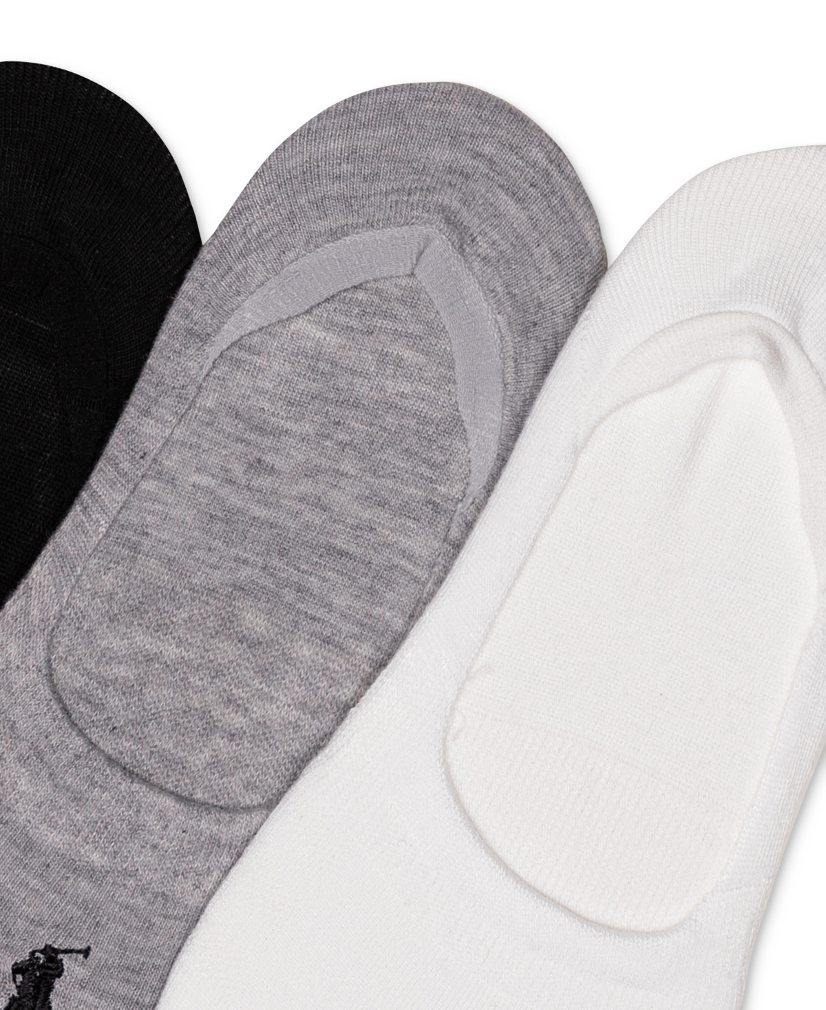 Polo Ralph Lauren Women's 3 Pack Flat Knit Sneaker Liner Socks
