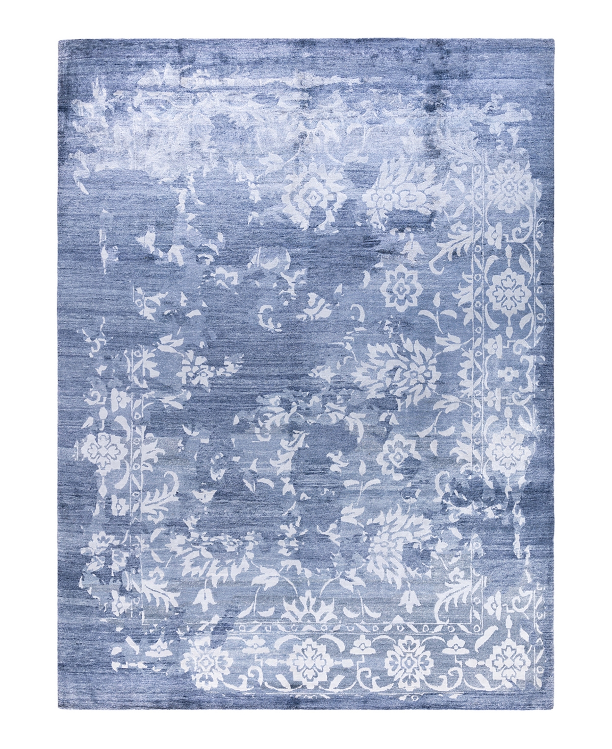 Adorn Hand Woven Rugs Indian Ooak M6571 9'2''x12'2'' Area Rug - Gray