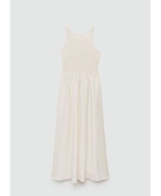 Mango Women's Ruffled Hem Flared Dress - Macy's