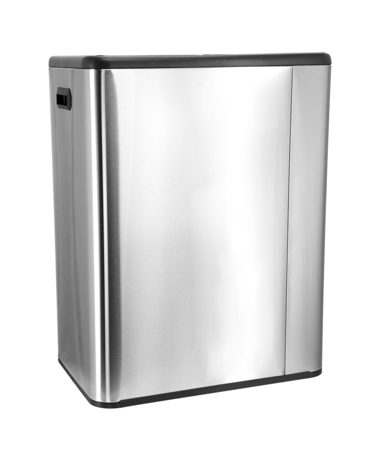 Elama 2 Section 30 Liter/ 8 Gallon Each Section Trash and Recycling Step Bin with Slow Close Mechanism
