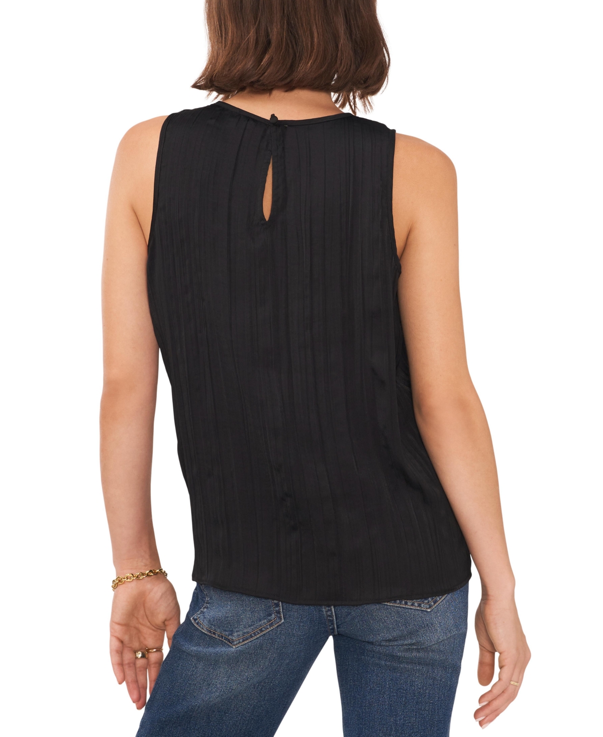 Vince Camuto Women's Pleated Sleeveless Top