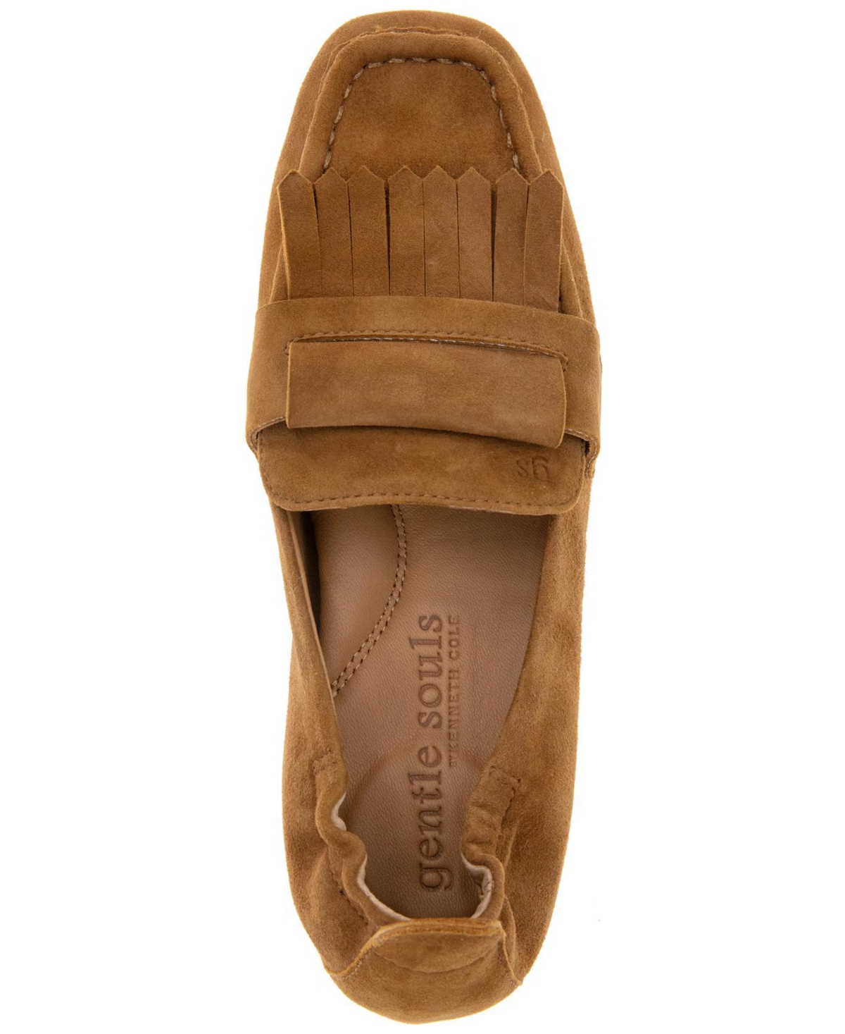 Gentle Souls Women's Scotty Kiltie Loafer Flats In Brown Suede