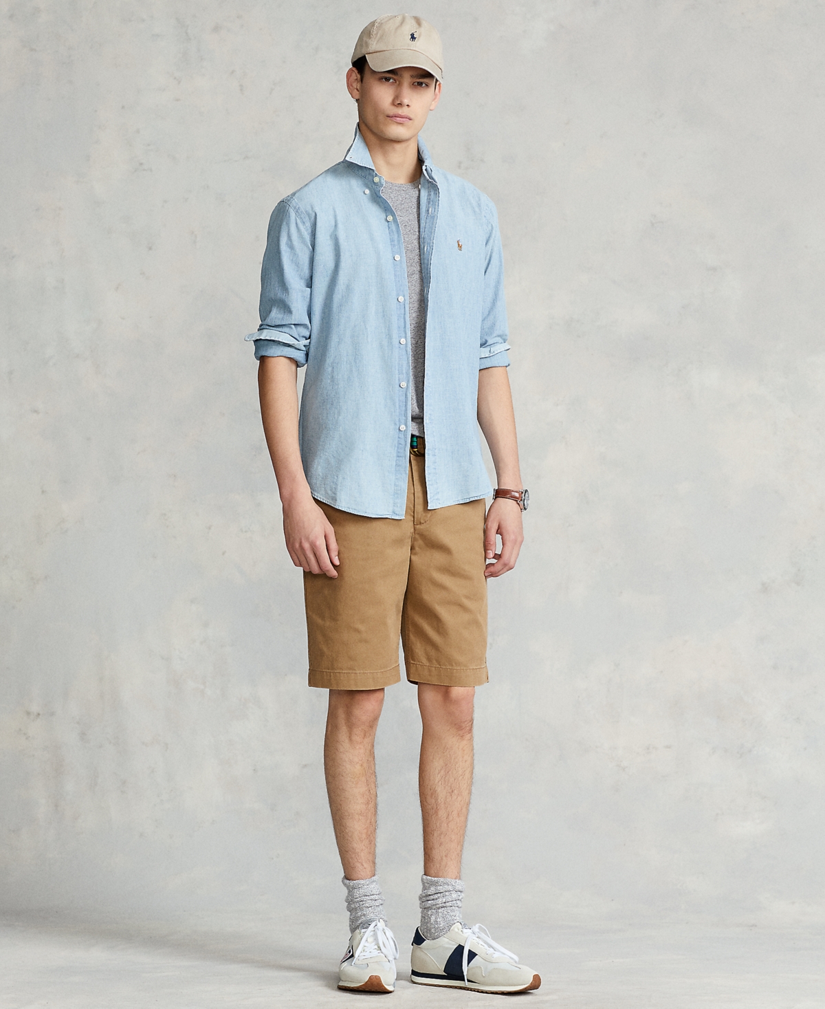 Polo Ralph Lauren Men's Long Sleeve Classic-FitShirt - Chambray