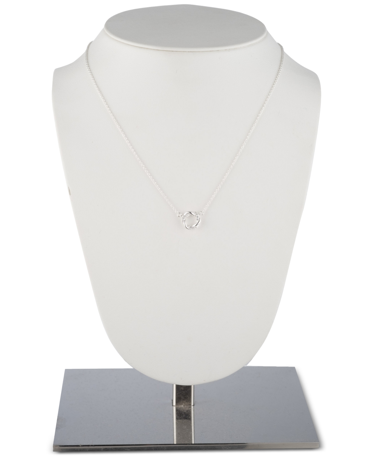 Lauren Ralph Lauren SterlingPave Open Knot Pendant Necklace, 14