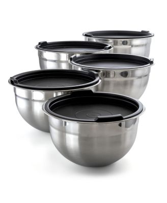 5 Piece Multipurpose Stackable Mixing Bowl Set with Lids