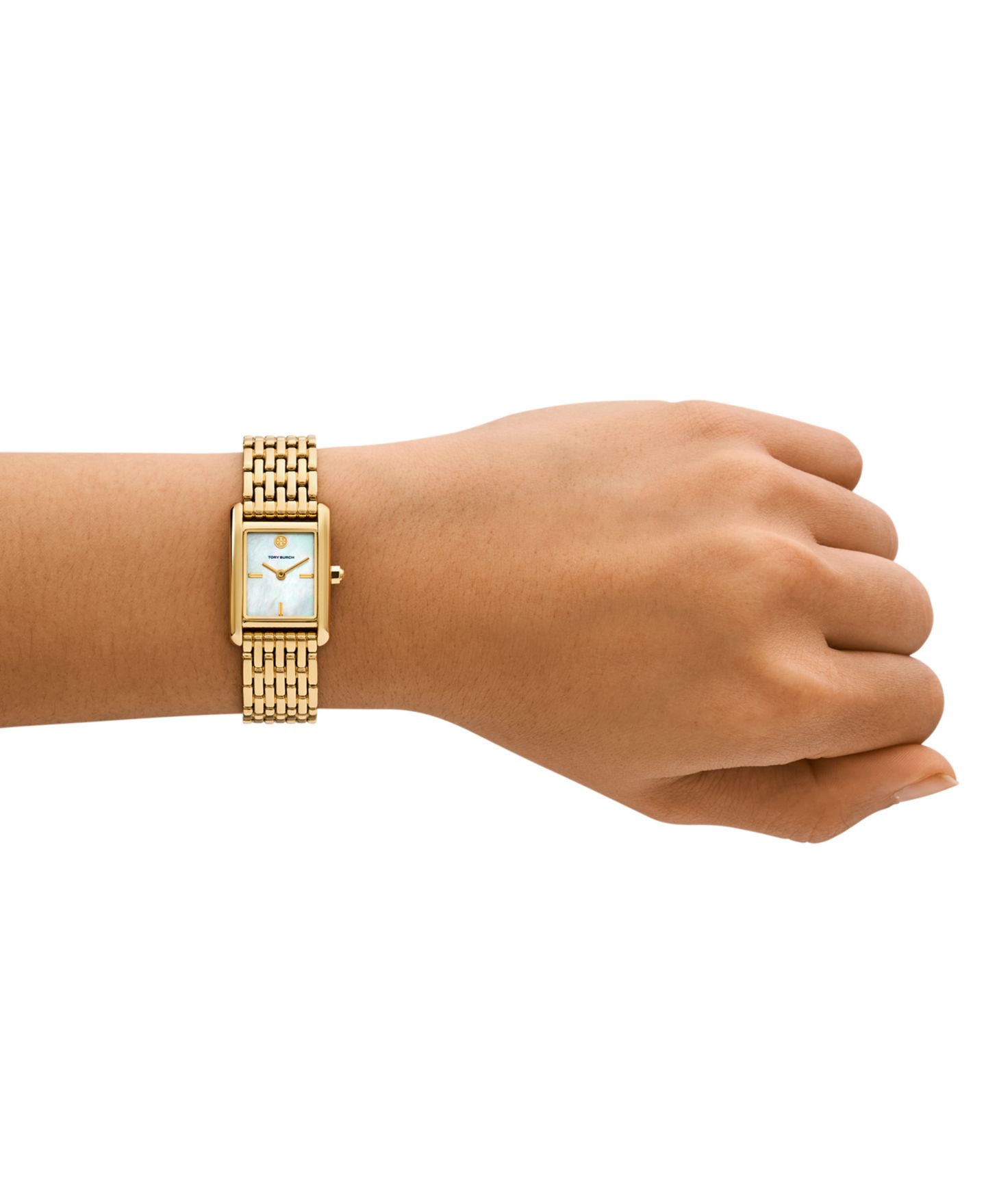 Женские часы Tory Burch The Eleanor Quartz Gold-Tone Stainless Steel Bracelet Watch 19mm — фото 4