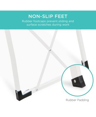 3-Step Folding Lightweight Step Ladder Stool with Non-Slip Feet, Padded Steps and 330lb Capacity for Home Use