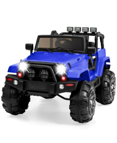Детская игрушка Best Choice Products 12V Kids Ride-On Truck with Remote Control and Spring Suspension, 65 lbs Capacity, Ages 3+, цвет: Синий