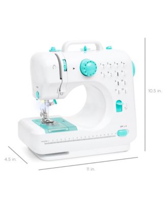 6V Portable Sewing Machine, 42-Piece Beginners Kit w/ 12 Stitch Patterns