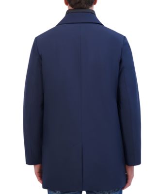 Men's Rain Tech Jacket with Quilted Full-Zip Bib