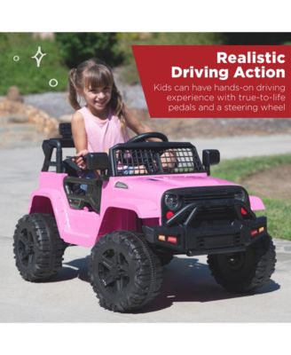 12V Kids Ride On Truck Car w/ Parent Remote Control, Spring Suspension, LED Lights