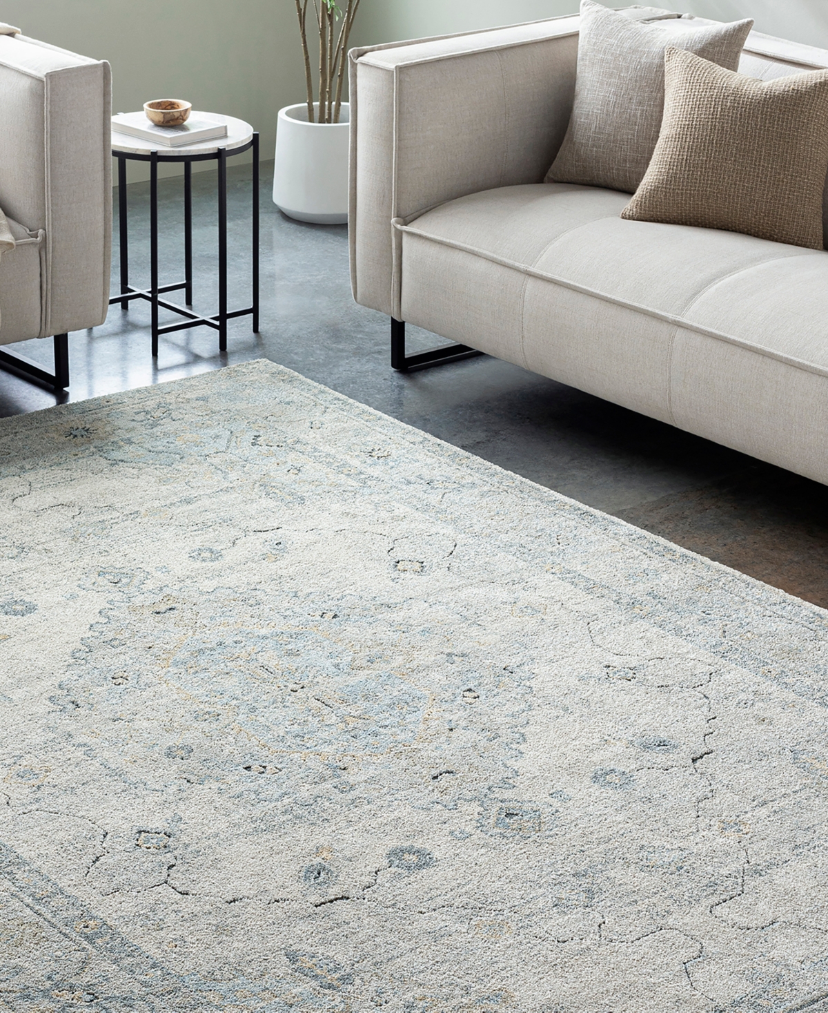Livabliss Avellino 528178 7'10"x10' Area Rug In Beige,mist