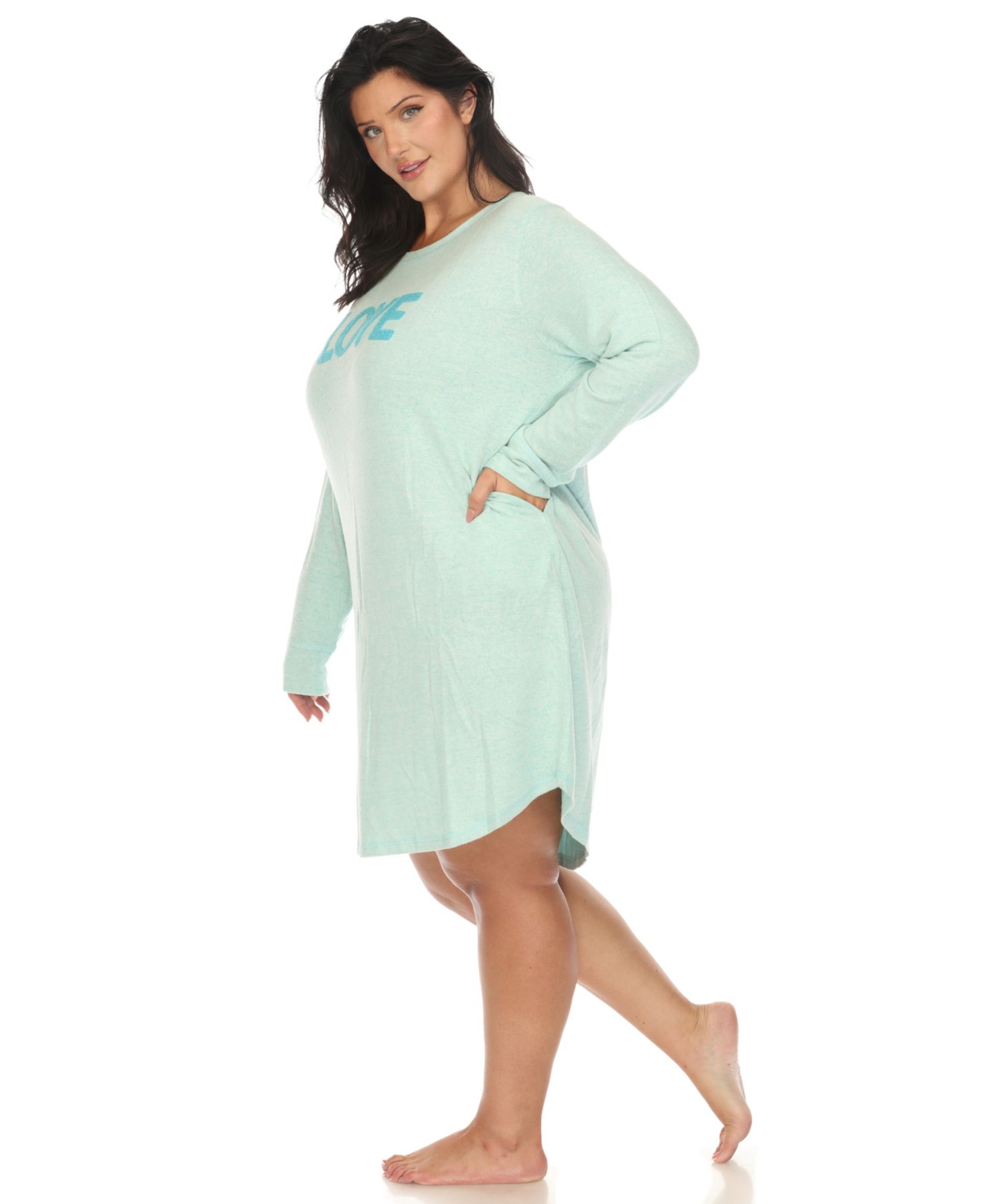 Plus Size Long Sleeve Sleepshirt