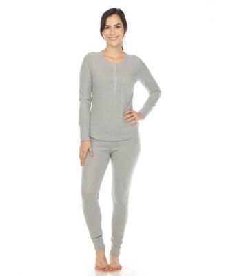 Women's Waffle Pajama Set