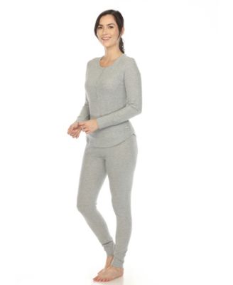 Women's Waffle Pajama Set