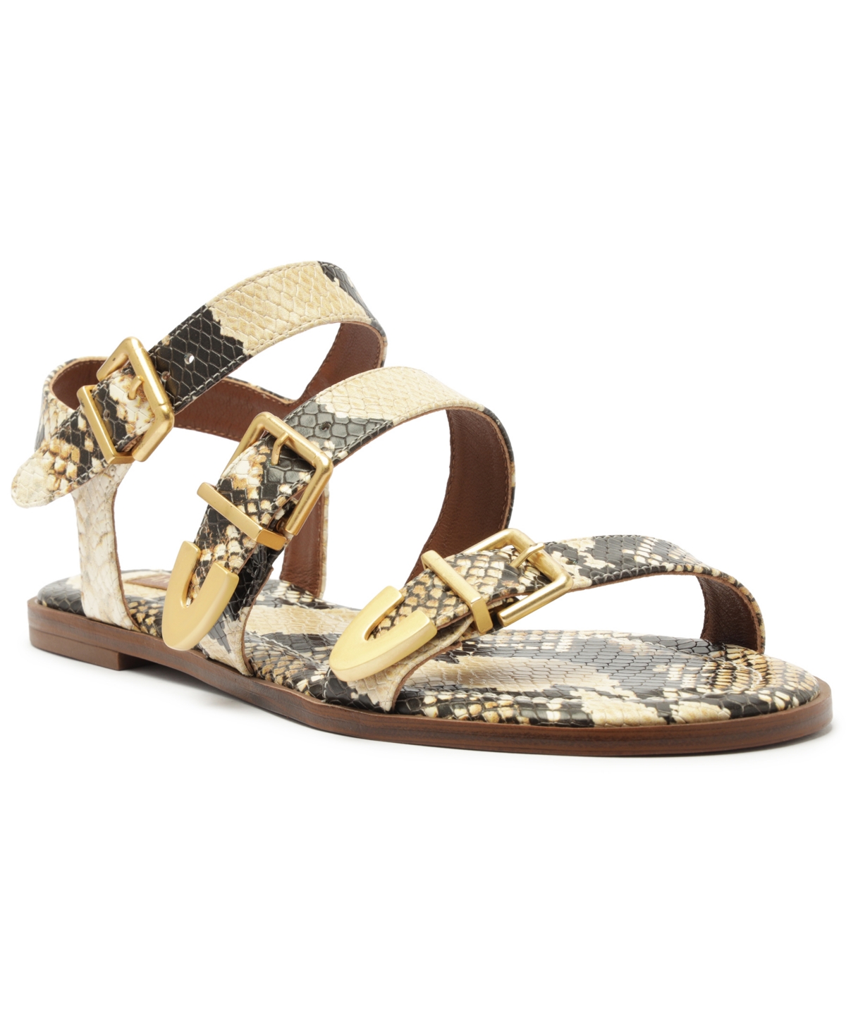 Arezzo Women's Paige Flat Sandals In Snake
