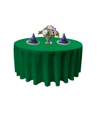 Polyester Poplin 120-Inch Round Tablecloth Durable and Elegant Table Covering