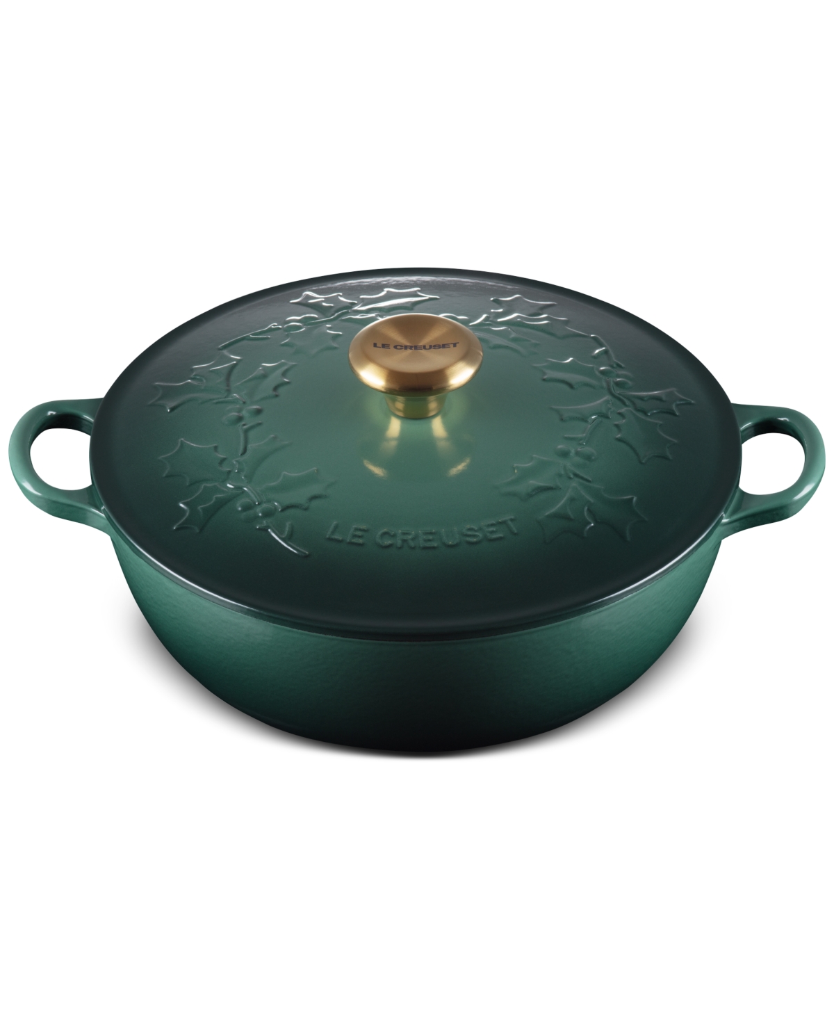 Le Creuset Holly Collection Enameled Cast Iron 4.5 Qt. Traditional Chef's Oven With Lid In Artichaut