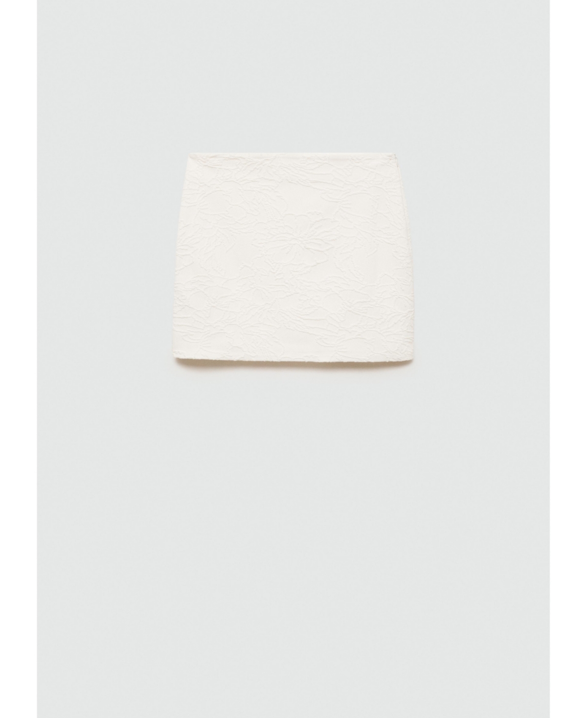 Mango Women's Textured Straight-Fit Mini-Skirt