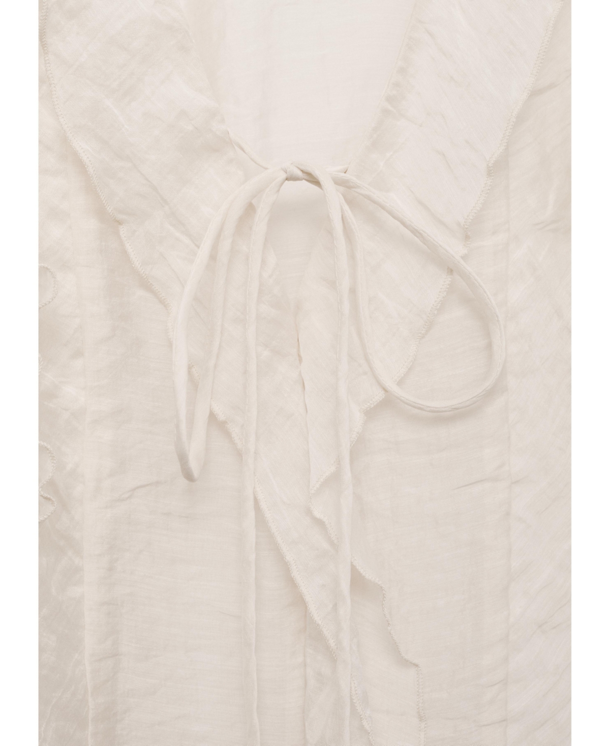 Mango Women's Bow Detail Lyocell Blouse