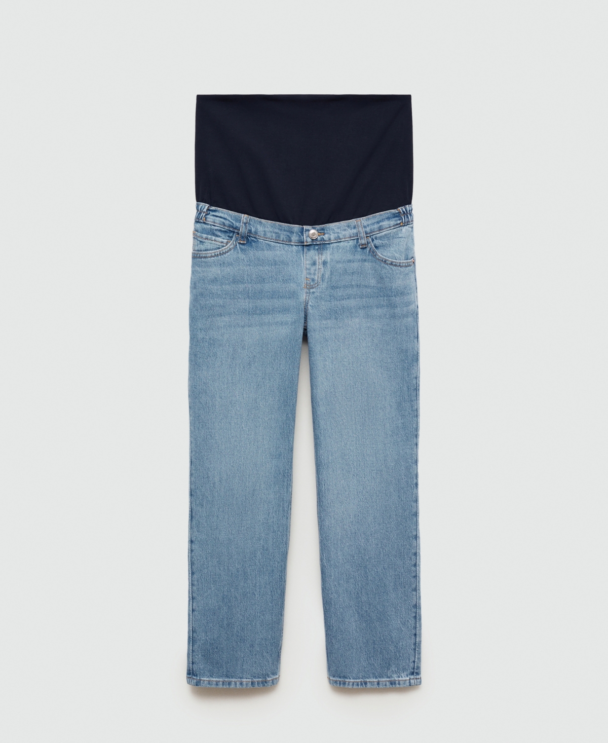 Mango Women's Maternity Straight Jeans In Medium Blue