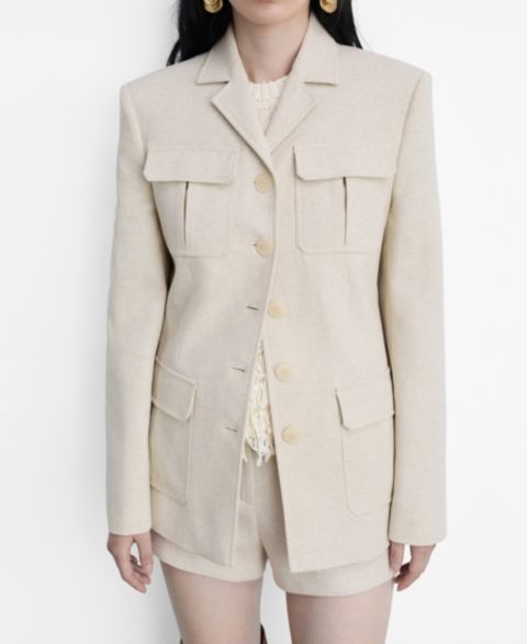 Женские куртки MANGO Women's Pocketed Cotton Jacket