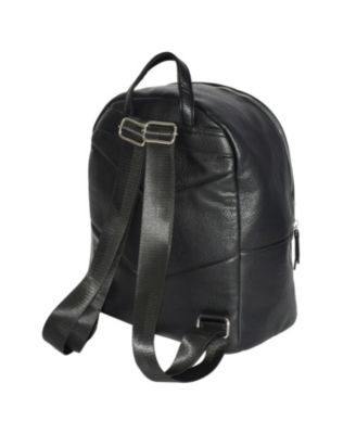 Backpack with front zipper pocket