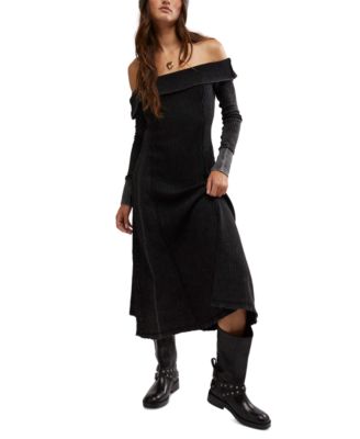 Free People - Women's Monty Off-The-Shoulder Cotton Midi Dress