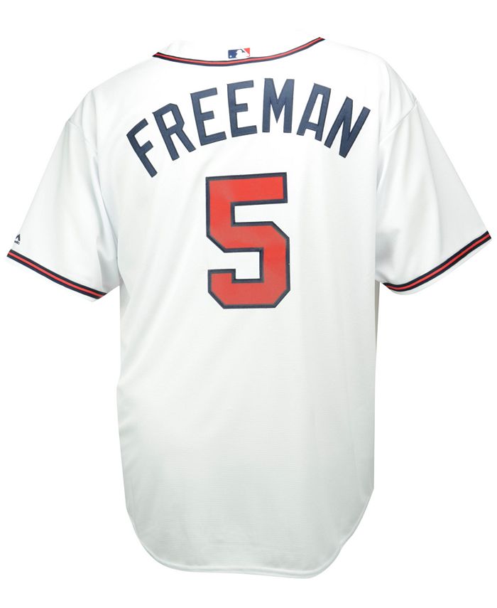 Men's Atlanta Braves Freddie Freeman Majestic Red Official Cool Base Player  Jersey