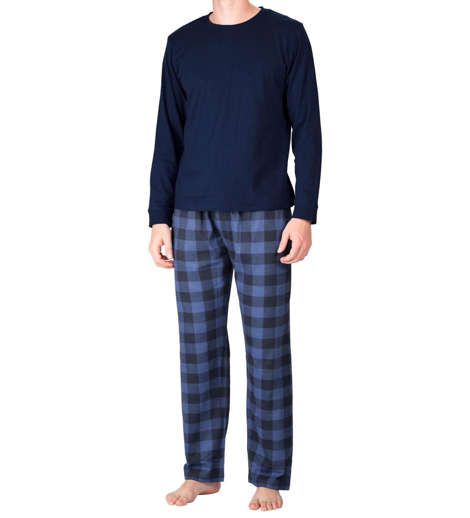 Men's Crew Neck Fleece Pajama Set