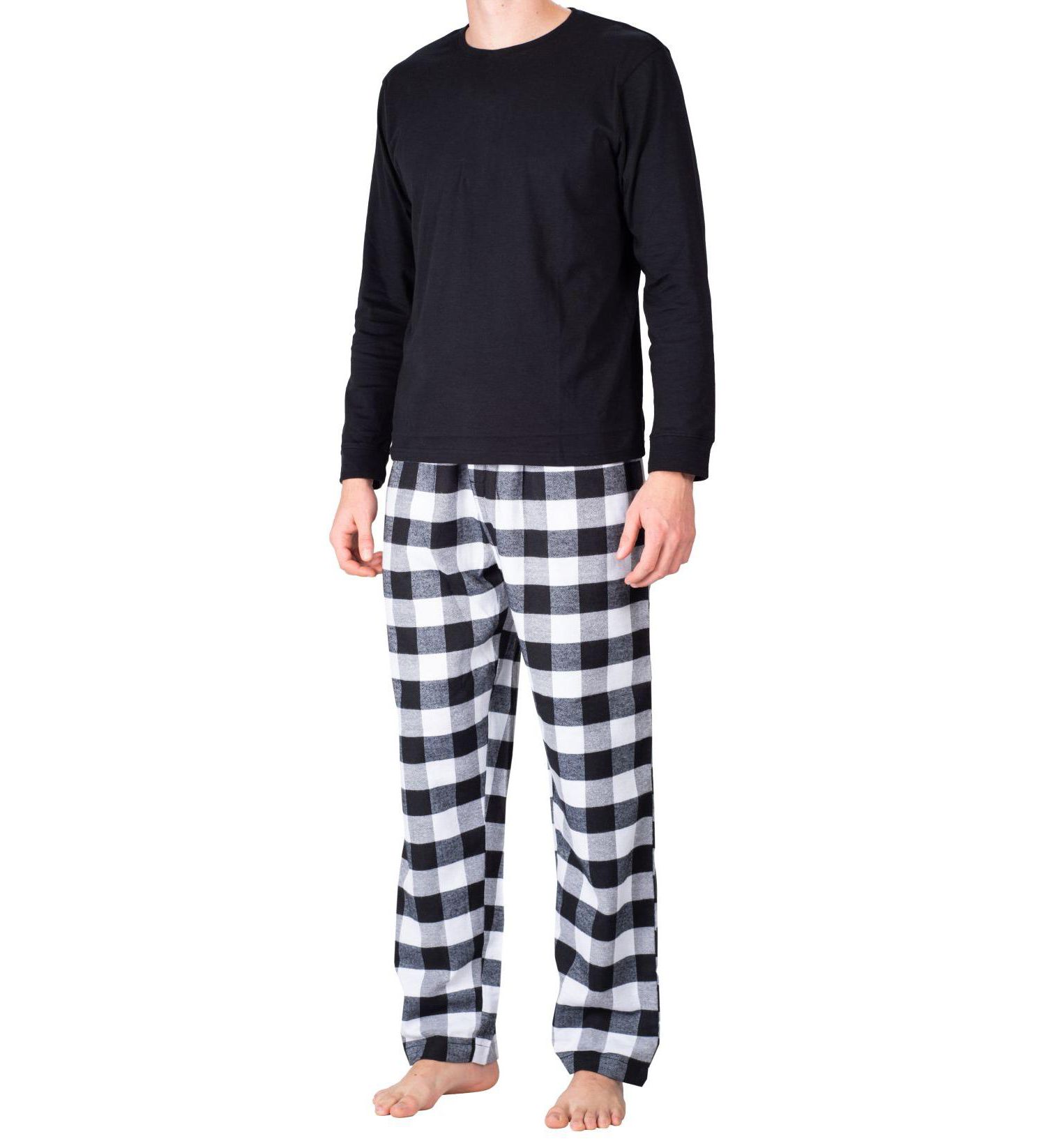 Men's Crew Neck Fleece Pajama Set