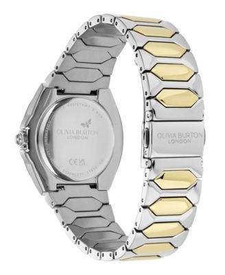 Women's Lustre Silver and Gold-Tone Stainless Steel Bracelet Watch 34mm