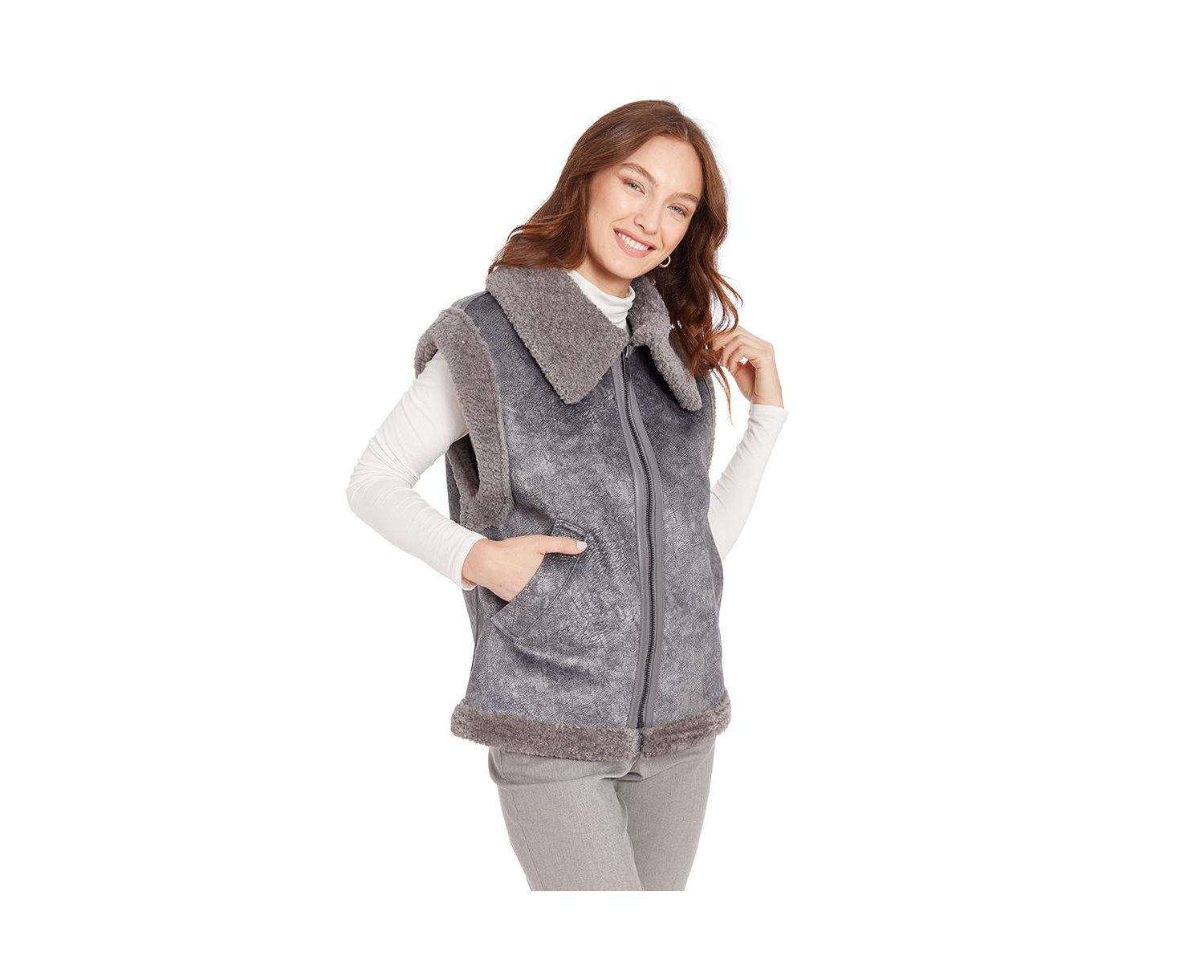 Women's Sarah Faux Shearling Vest