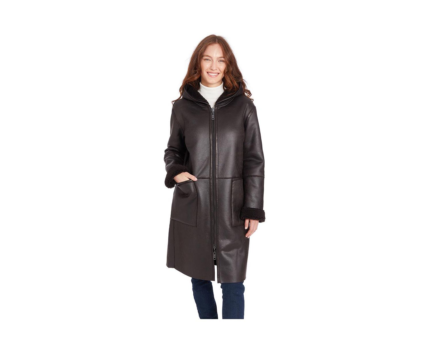 Women's Mariah Reversible Faux Shearling Coat