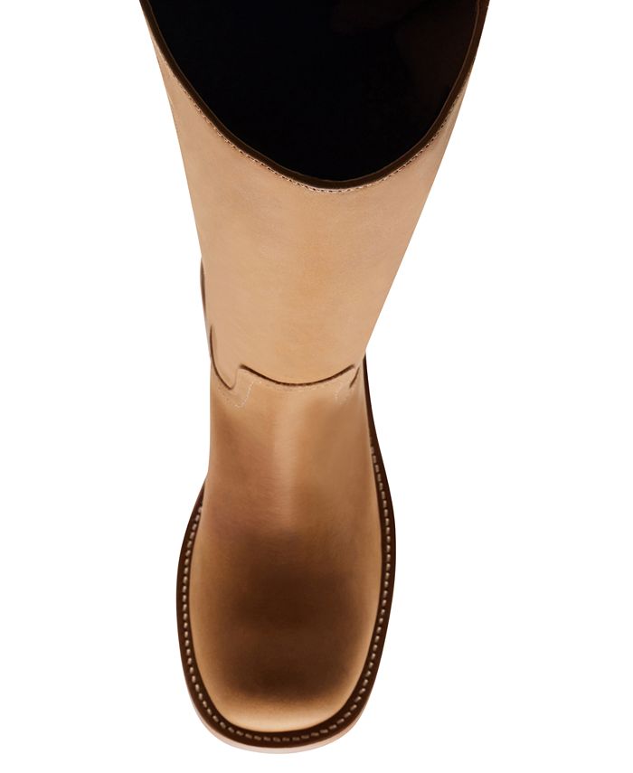 Steve Madden Women's Riggs Tall Square-Toe Boots - Gold - 10M