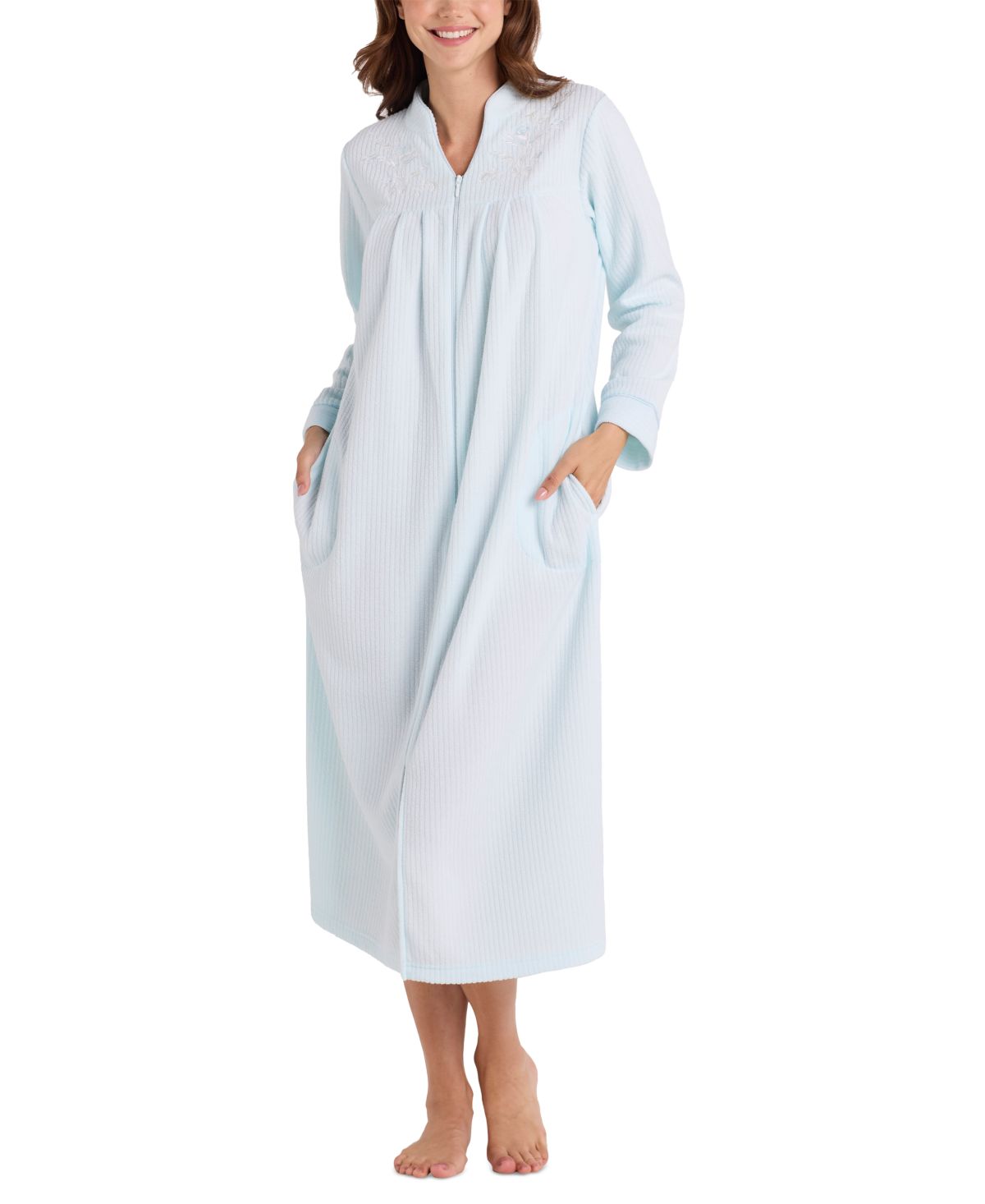 Women's Long Terry Zip-Front Robe Deals and Price History at JoinHoney ...