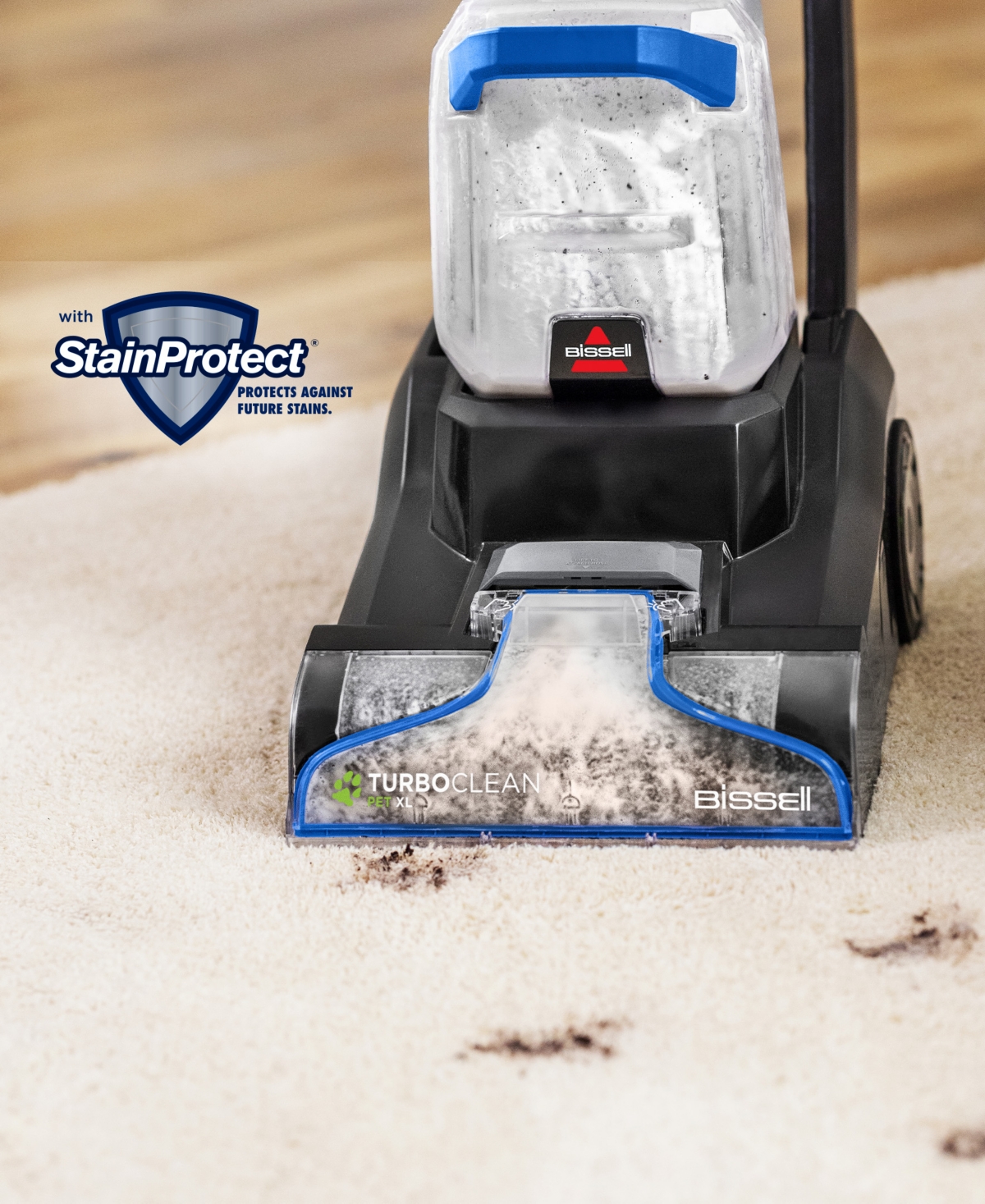 Shop Bissell Turboclean Pet Xl Upright Carpet Cleaner In Black With Blue Accents