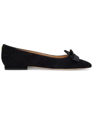 【LAUREN RALPH LAUREN】LONDYN BOW スエードバレエシューズ Lauren Ralph Lauren Women's Londyn Bow Ballet Flats - Macy's
