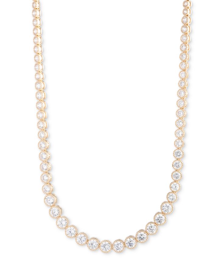 Lauren Ralph Lauren Cubic Zirconia Tennis Collar Necklace, 17" + 3"