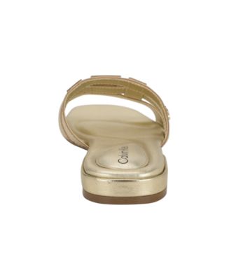 Women's Tessie Slip-On Square Toe Flat Sandals