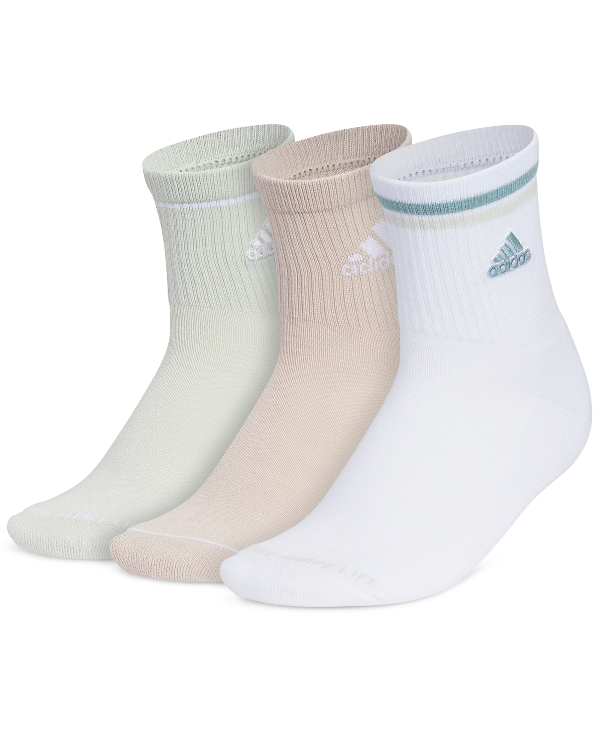 Women's 3-Pk. Sport 2.0 High Quarter Socks - Light Green