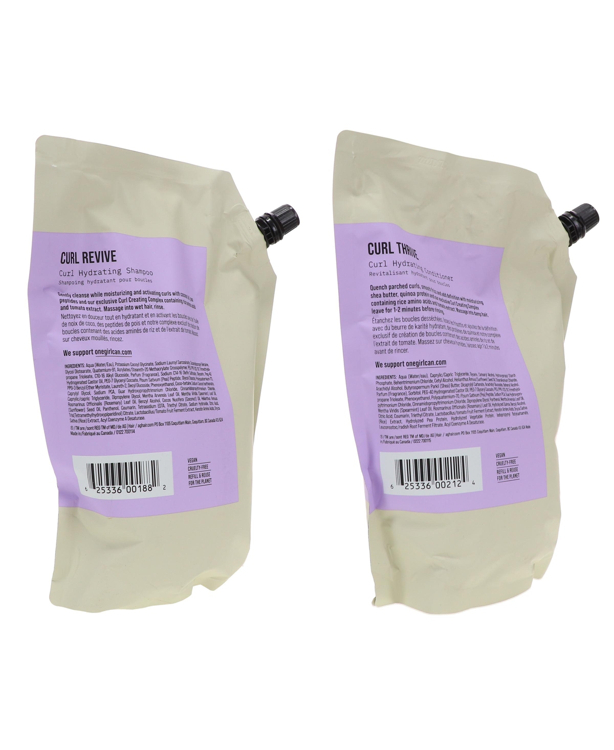 Ag Care Curl Revive Curl Hydrating Shampoo 33.8 & Curl Thrive Curl Hydrating Conditioner 33.8 Combo Pack
