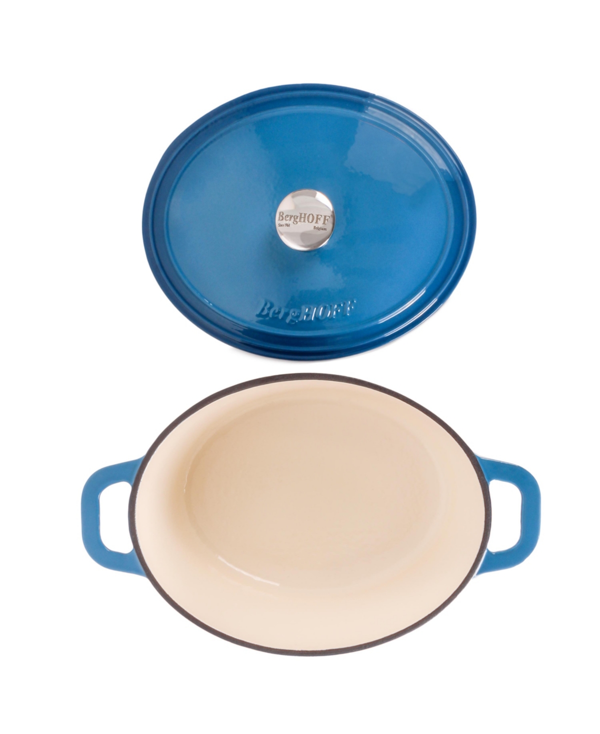 BergHOFF Neo Cast Iron 5qt. Oval Dutch Oven 11.5" with Lid